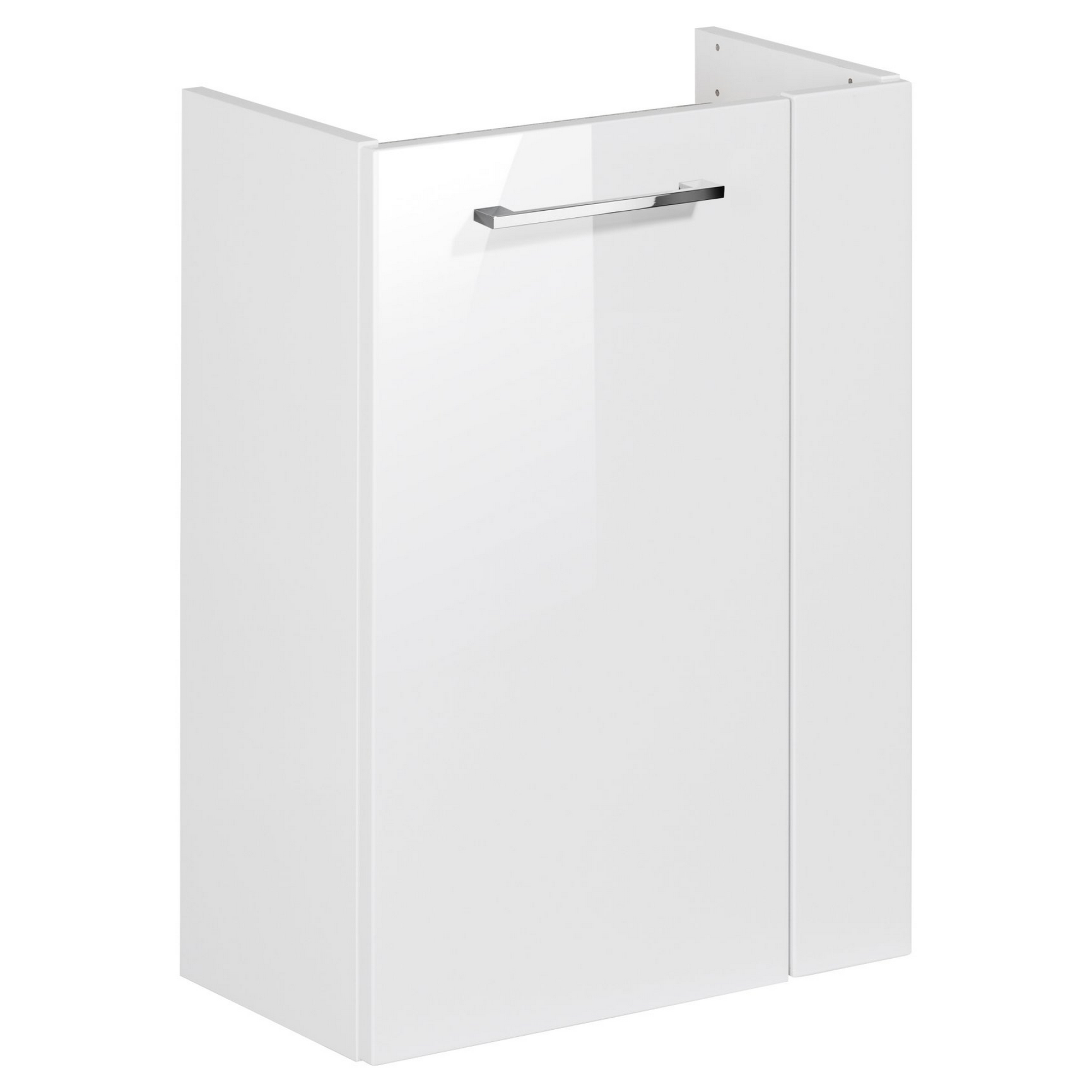 Glaswaschbecken mit Unterschrank 'SBC' Hahnloch rechts weiß 45 x 61,5 x 25 cm