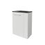 Glaswaschbecken mit Unterschrank 'SBC' Hahnloch links grau/weiß 45 x 61,5 x 25 cm
