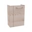 Glaswaschbecken mit Unterschrank 'SBC' Hahnloch links weiß/Eschefarben 45 x 61,5 x 25 cm