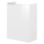 Glasbecken mit Unterschrank 'SBC' Hahnloch rechts grau/weiß 45 x 61,5 x 25 cm