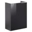 Glasbecken mit Unterschrank 'SBC' Hahnloch links weiß/anthrazit 45 x 61,5 x 25 cm