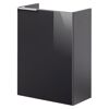 Glasbecken mit Unterschrank 'SBC' Hahnloch rechts grau/anthrazit 45 x 61,5 x 25 cm