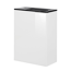Glasbecken mit Unterschrank 'SBC' Hahnloch links grau/weiß 45 x 61,5 x 25 cm