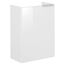 Glasbecken mit Unterschrank 'SBC' Hahnloch links grau/weiß 45 x 61,5 x 25 cm