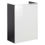 Glasbecken mit Unterschrank 'SBC' Hahnloch rechts grau/weiß 45 x 61,5 x 25 cm