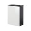 Glasbecken mit Unterschrank 'SBC' Hahnloch links grau/weiß 45 x 61,5 x 25 cm