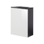 Glasbecken mit Unterschrank 'SBC' Hahnloch links grau/weiß 45 x 61,5 x 25 cm