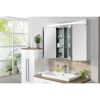 Badmöbelset 'STANFORD' Spiegelschrank und Waschbeckenunterschrank nature oak