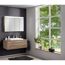Badmöbelset 'STANFORD' Spiegelschrank und Waschbeckenunterschrank nature oak