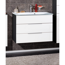 Glaswaschbecken mit Unterschrank 'KARA'  weiß/anthrazit 80 x 60,2 x 50,1 cm
