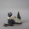 LED-Szenerie 'Rodelbahn' 19 LED bunt 13 x 18,5 x 21,5 cm
