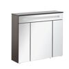 Badmöbelset 'KARA' Spiegelschrank und Waschbecken mit Unterschrank weiß/weiß