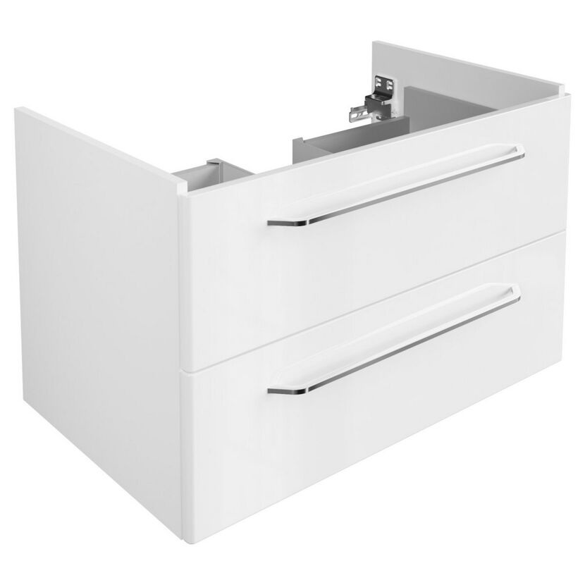 Keramikwaschbecken mit Unterschrank 'MILANO' weiß/weiß 88,3 x 55,2 x 54,3 cm