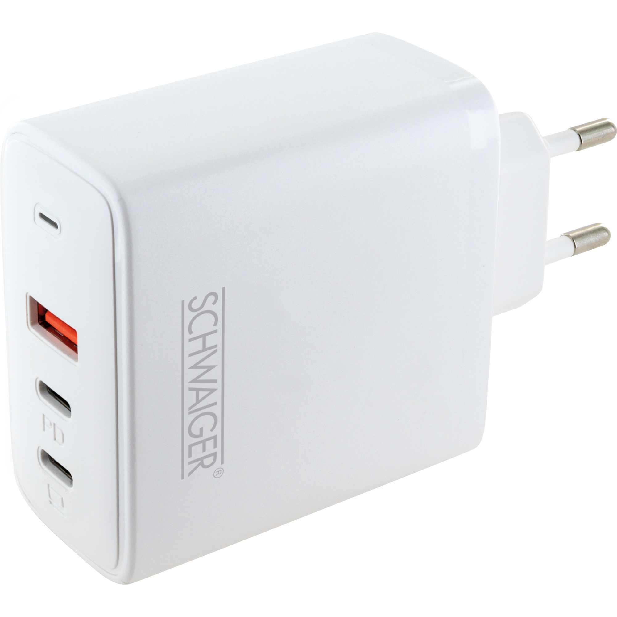 Ladeadapter weiß 65 W 1 x USB-A/2 x USB-C