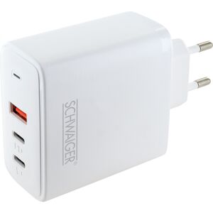 Ladeadapter weiß 65 W 1 x USB-A/2 x USB-C