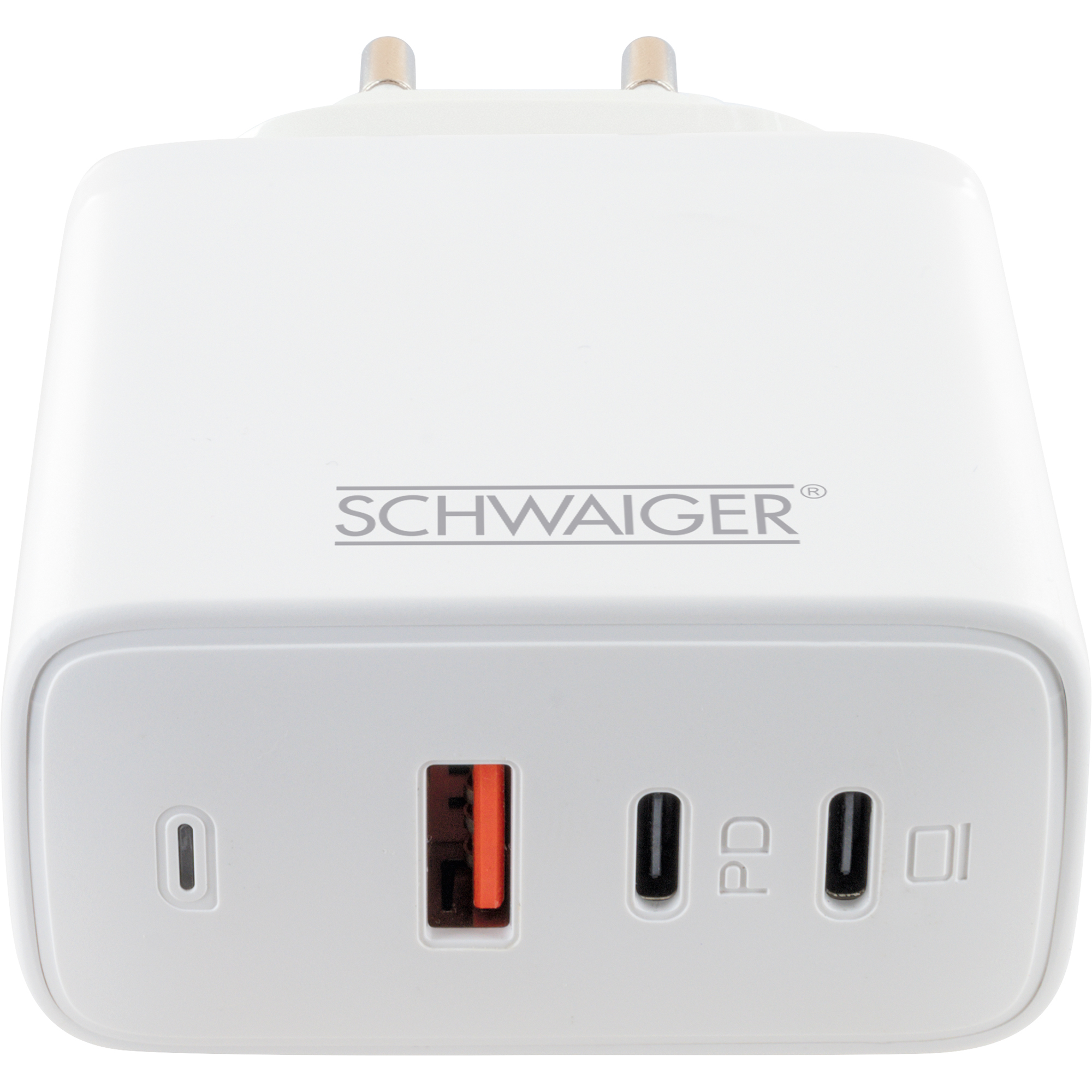 Ladeadapter weiß 65 W 1 x USB-A/2 x USB-C