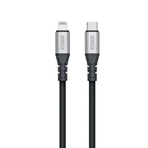 Ladekabel schwarz Lightning auf USB-C 1,2 m