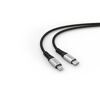 Ladekabel schwarz Lightning auf USB-C 1,2 m