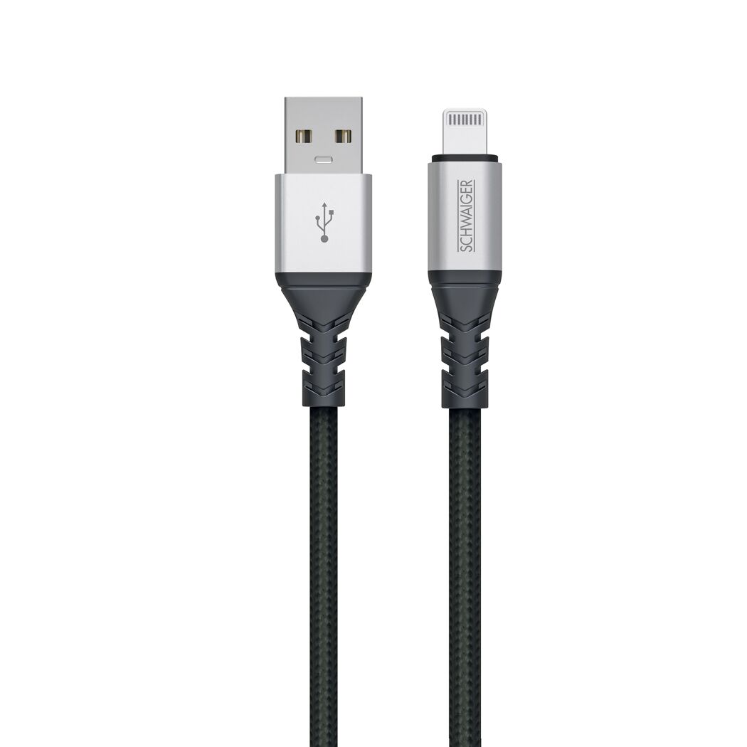 Ladekabel schwarz Typ-C/L Sync 1,2 m