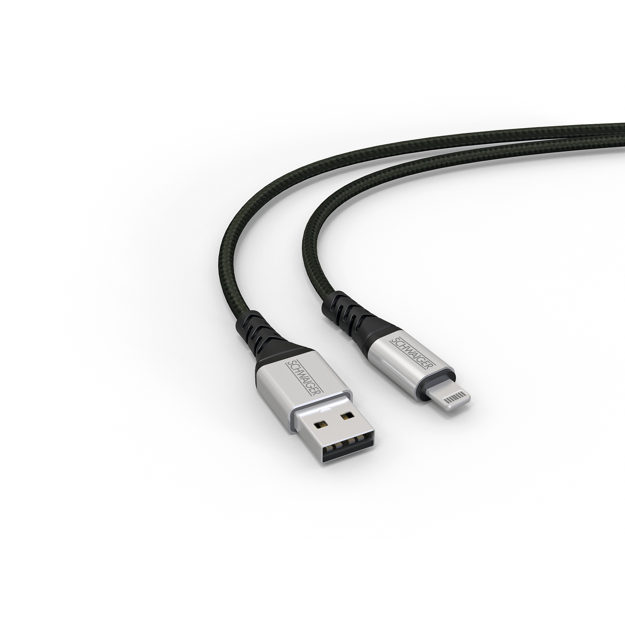 Ladekabel schwarz Typ-C/L Sync 1,2 m