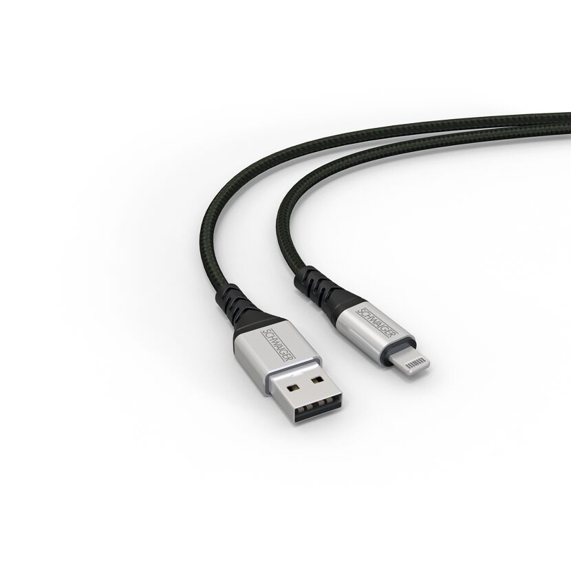 Ladekabel schwarz Typ-C/L Sync 1,2 m