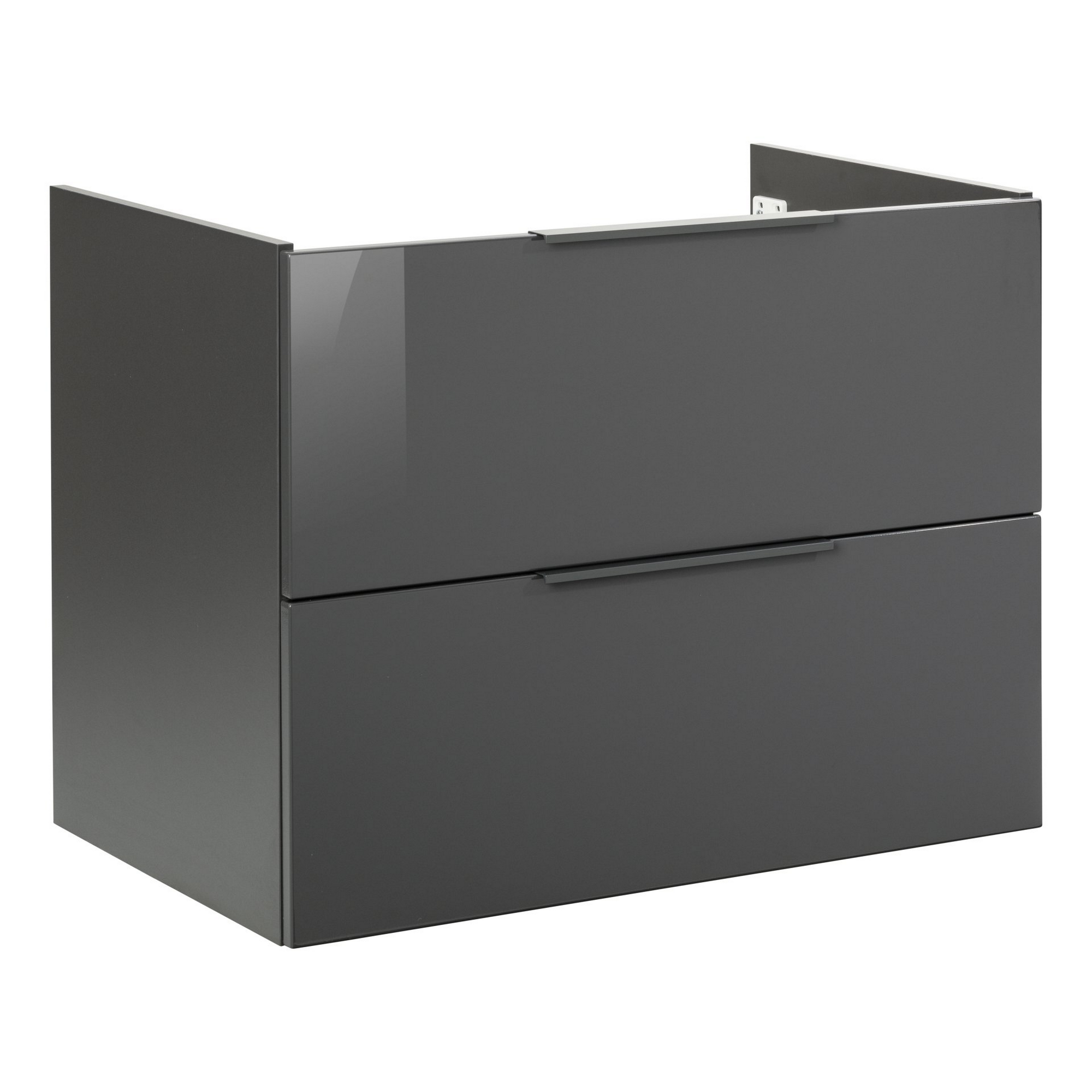Badmöbelset 'LUNA' Spiegelschrank und Waschbecken mit Unterschrank mintgrün/anthrazit