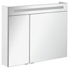 Badmöbelset 'b.clever' Spiegelschrank und Waschbecken mit Unterschrank weiß/weiß