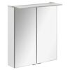 Badmöbelset 'b.perfekt' Spiegelschrank und Waschbecken mit Unterschrank weiß/weiß