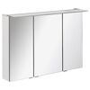 Badmöbelset 'b.perfekt' Spiegelschrank und Waschbecken mit Unterschrank weiß/weiß