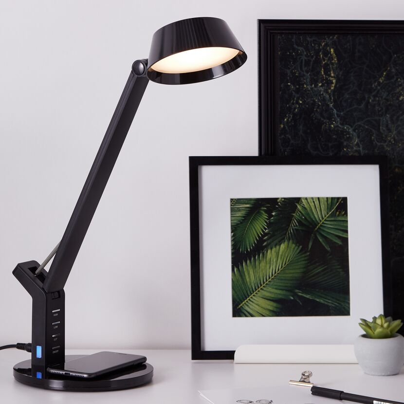 LED-Tischleuchte 'Kaila' schwarz 12,2 x 40,4 x 30,5 cm