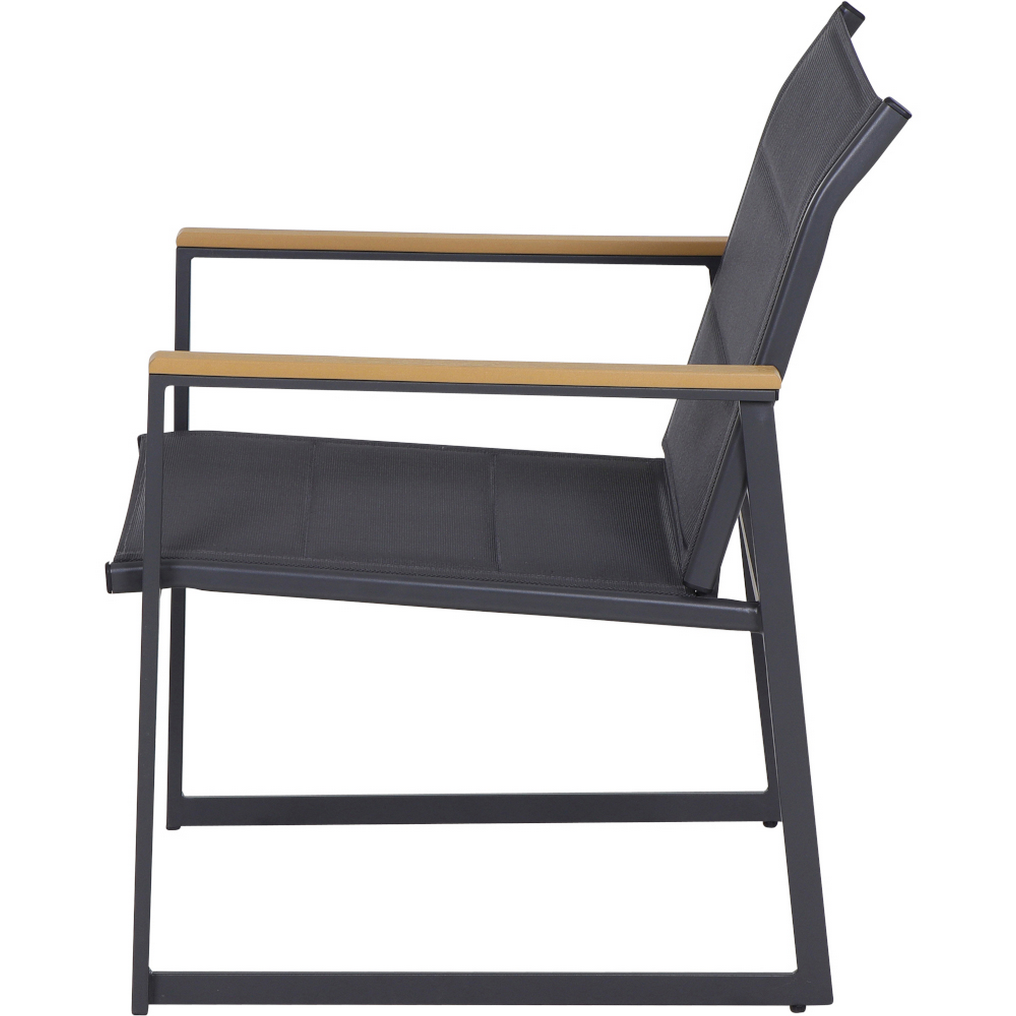 Loungemöbel-Set 'Santos' anthrazit 4-teilig