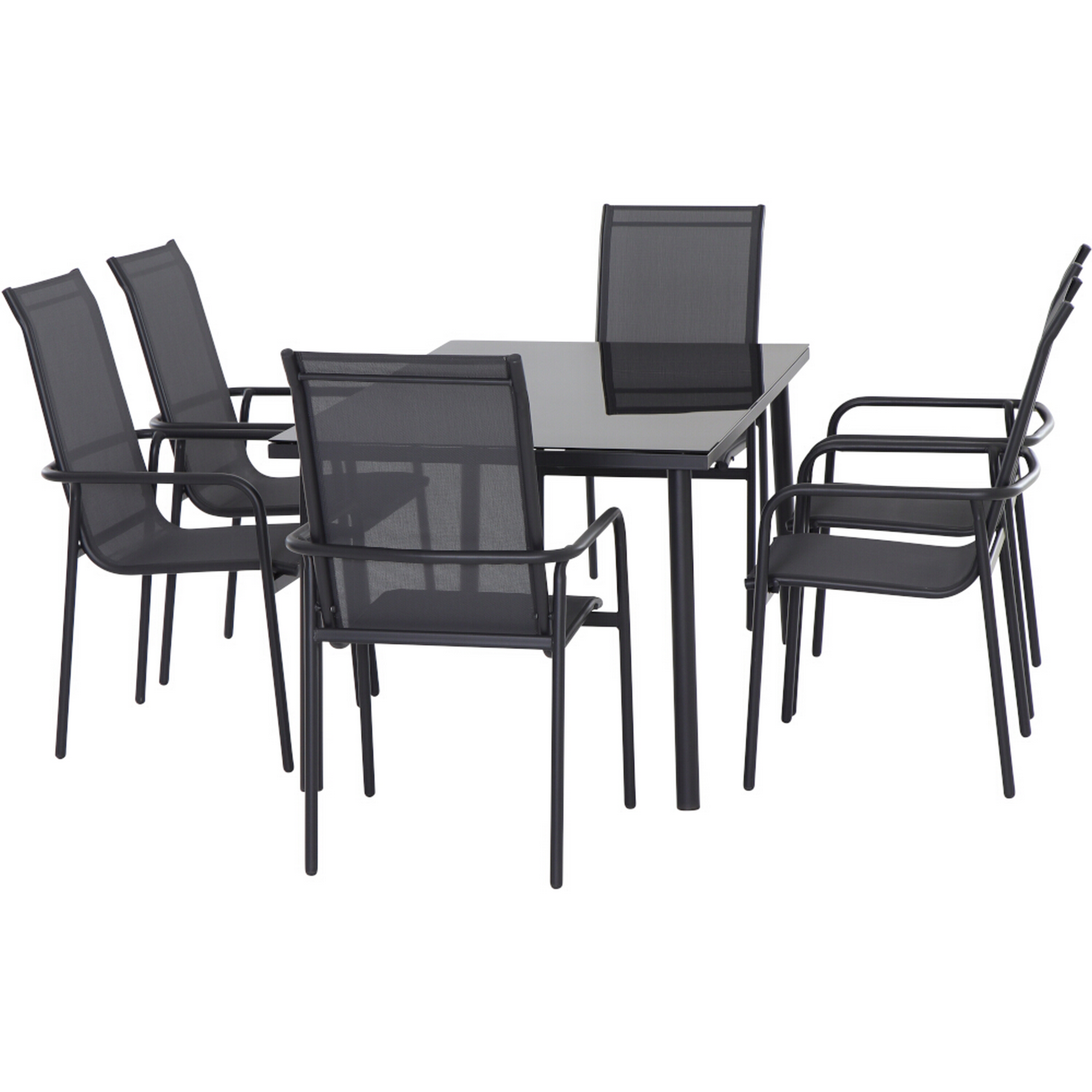 Gartenmöbel-Set 'Montero' anthrazit 7-teilig
