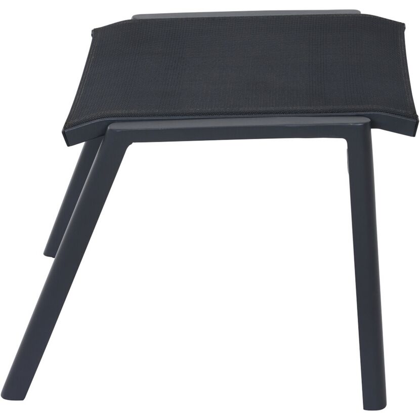 Gartenhocker 'Bologna' stapelbar Aluminium anthrazit 53 x 45 x 50 cm