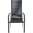 Gartenstuhl 'Carlton' stapelbar Aluminium anthrazit 60 x 113 x 63 cm