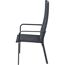 Gartenstuhl 'Carlton' stapelbar Aluminium anthrazit 60 x 113 x 63 cm