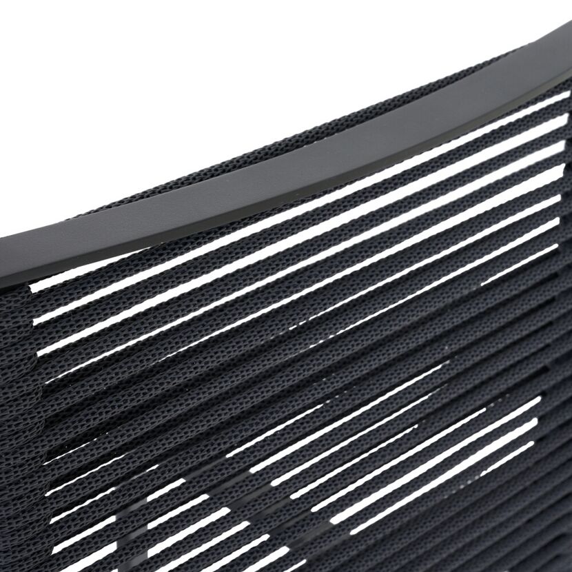 Gartenstuhl 'Carlton' stapelbar Aluminium anthrazit 60 x 113 x 63 cm