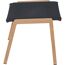 Gartenhocker 'Catania' stapelbar Aluminium schwarz 51 x 44 x 57 cm