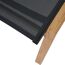 Gartenhocker 'Catania' stapelbar Aluminium schwarz 51 x 44 x 57 cm