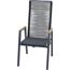 Gartenstuhl 'Bologna' stapelbar Aluminium anthrazit 56 x 113 x 77 cm