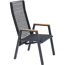 Sessel 'Bologna' anthrazit/matt 46 x 113 x 77 cm