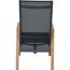 Gartenstuhl 'Catania' stapelbar Aluminium braun 60 x 111 x 67,5 cm