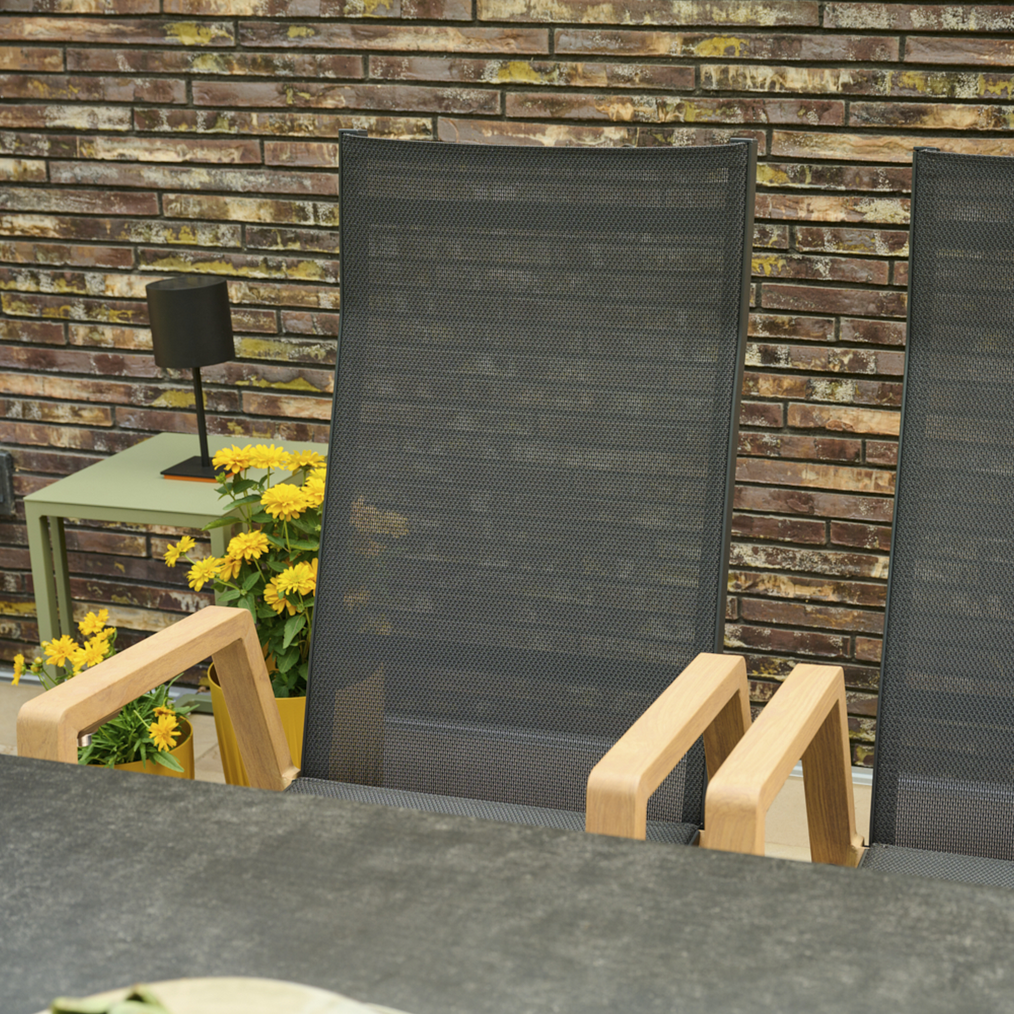 Sessel 'Catania' teakfarben 48 x 111 x 67,5 cm