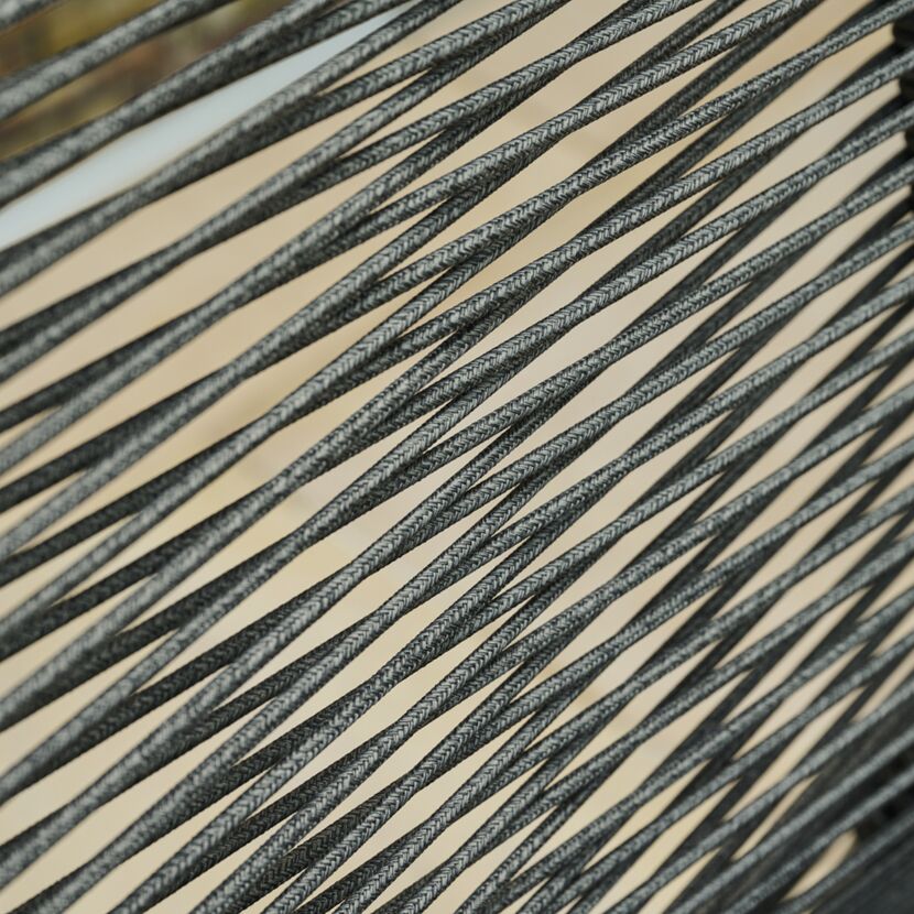Gartenstuhl 'Bologna' stapelbar Aluminium anthrazit 57 x 92 x 56 cm
