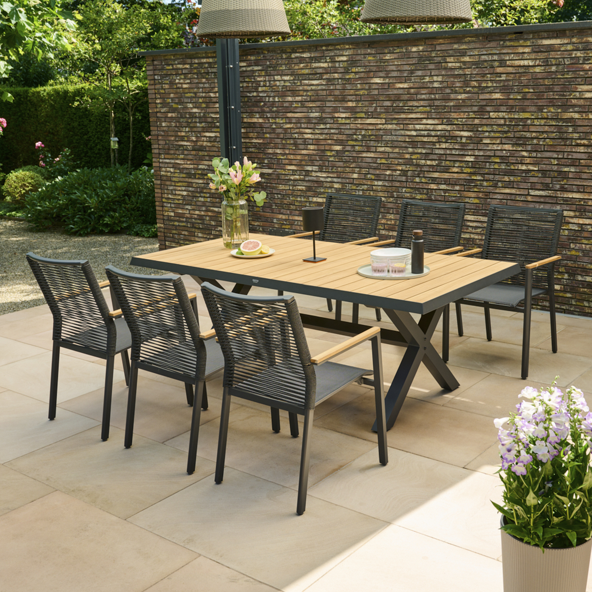 Stapelsessel 'Bologna' anthrazit/matt 42,5 x 92 x 56 cm