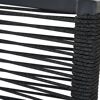 Gartenstuhl 'Bologna' stapelbar Aluminium anthrazit 57 x 92 x 56 cm
