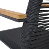 Gartenstuhl 'Bologna' stapelbar Aluminium anthrazit 57 x 92 x 56 cm