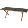 Gartentisch 'Catania' Aluminium/Glas 90 x 74 x 200 cm