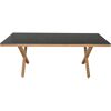 Gartentisch 'Catania' Aluminium/Glas 90 x 74 x 200 cm
