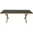 Gartentisch 'Catania' Aluminium/Glas 90 x 74 x 200 cm