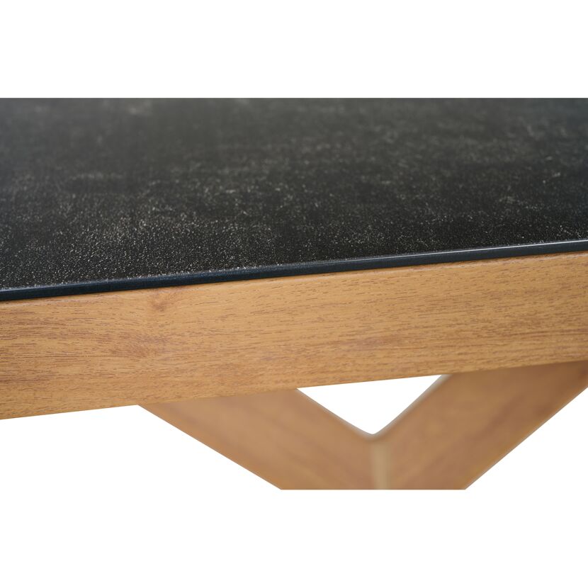Gartentisch 'Catania' Aluminium/Glas 90 x 74 x 200 cm